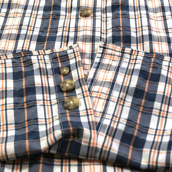 Duluth Trading Men's Blue Plaid Button Up Shirt LG - Picture 5 of 7